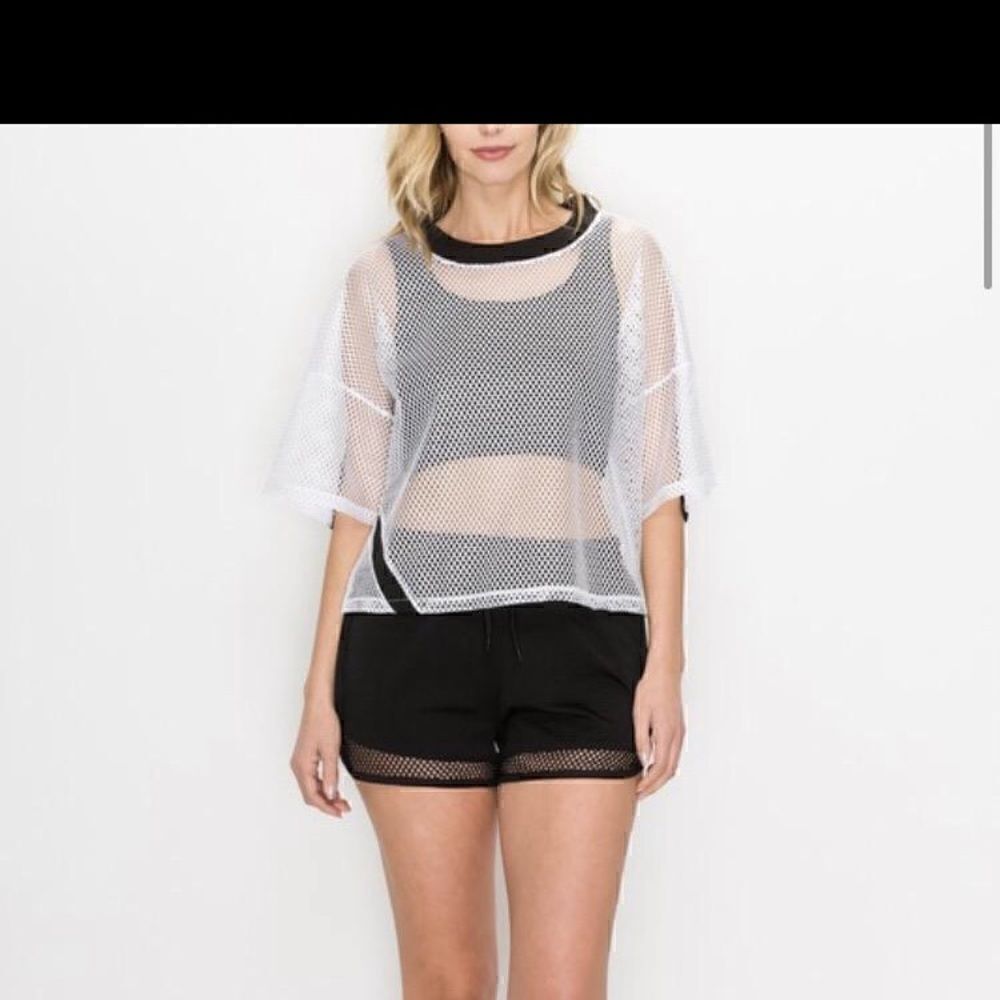 Mesh Striped Short Set - Picture 2 of 2